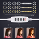 Anneau Lumineux LED 20 cm Pour Vlogging Selfies Et Vidéos USB À Intensité Réglable 3 Modes Avec Pince Smartphone - www.yonis-...