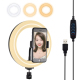 Anneau Lumineux LED 20 cm Pour Vlogging Selfies Et Vidéos USB À Intensité Réglable 3 Modes Avec Pince Smartphone - www.yonis-...