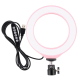 Anneau Lumineux LED 16 cm USB Pour Vlog Photo Et Vidéo RGBW Dimmable 10 Modes 8 Couleurs Avec Rotule 360° - www.yonis-shop.com