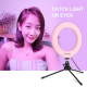 Anneau Lumineux LED 16 cm USB Pour Vlog Photo Et Vidéo RGBW Dimmable 10 Modes 8 Couleurs Avec Rotule 360° - www.yonis-shop.com