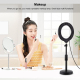 Anneau Lumineux LED Pour Vlogging Photographie Et Vidéo USB 16 Cm 3 Couleurs Intensité Réglable Tête Rotative 360° - www.yoni...