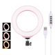 Anneau Lumineux LED Pour Vlogging Photographie Et Vidéo USB 16 Cm 3 Couleurs Intensité Réglable Tête Rotative 360° - www.yoni...