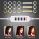 Anneau Lumineux LED Pour Vlogging Photographie Et Vidéo USB 16 Cm 3 Couleurs Intensité Réglable Tête Rotative 360° - www.yoni...