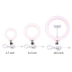 Anneau Lumineux LED Pour Vlogging Photographie Et Vidéo USB 16 Cm 3 Couleurs Intensité Réglable Tête Rotative 360° - www.yoni...