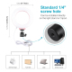 Anneau Lumineux LED USB Pour Selfie Vidéo Et Photo 12 Cm 3 Couleurs Intensité Réglable Tête Rotative À 360° - www.yonis-shop.com