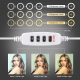 Anneau Lumineux LED USB Pour Selfie Vidéo Et Photo 12 Cm 3 Couleurs Intensité Réglable Tête Rotative À 360° - www.yonis-shop.com