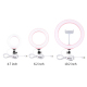 Anneau Lumineux LED USB Pour Selfie Vidéo Et Photo 12 Cm 3 Couleurs Intensité Réglable Tête Rotative À 360° - www.yonis-shop.com