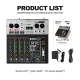 DEBRA DG04S 24bit/192kHz 4-Channels Mixer Sound Card(EU Plug)