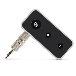 Récepteur Audio Bluetooth 5.0 Jack 3.5 Mm Pour Autoradio Et Système Audio Appels Mains Libres Avec Microphone CVC Portée 12 M