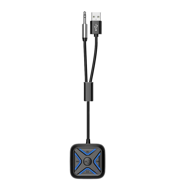 Récepteur Bluetooth AUX Pour Voiture Avec Appels Mains Libres Son Stéréo Haute Fidélité Et Carte TF - www.yonis-shop.com