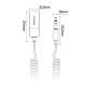 Adaptateur Audio Bluetooth 5.0 AUX 3.5 mm Pour Voiture Et Enceinte Avec Appels Mains Libres Et Câble Ressort 1.4 m - www.yoni...