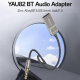 Adaptateur Audio Bluetooth 5.0 AUX 3.5 mm Pour Voiture Et Enceinte Avec Appels Mains Libres Et Câble Ressort 1.4 m - www.yoni...