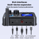 Adaptateur Audio Bluetooth 5.4 Émetteur Récepteur 2 En 1 RCA AUX Sans Fil Avec Écran LCD Portée 20 M USB TF - www.yonis-shop.com