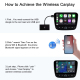 Adaptateur CarPlay Sans Fil Pour iPhone 7 Et Plus CarPlay Filaire USB USB-C Installation Plug And Play - www.yonis-shop.com