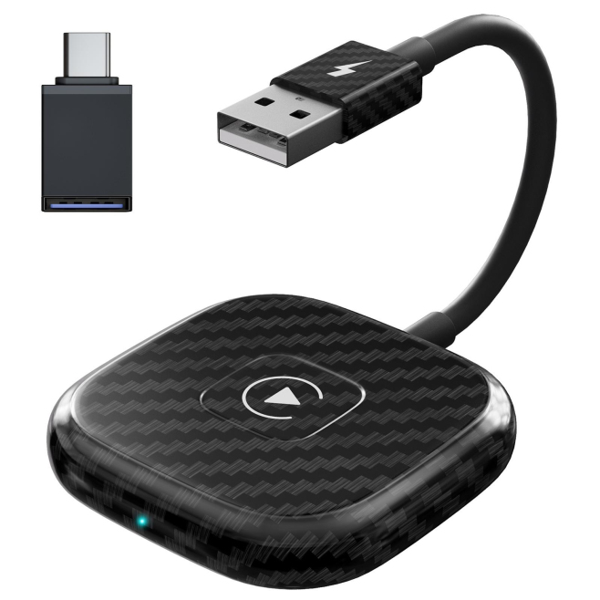 Adaptateur CarPlay Filaire Vers Sans Fil USB Et USB-C Pour iPhone 6 Et Plus Sans Application Plug And Play - www.yonis-shop.com