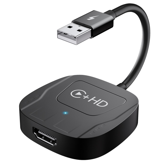 Adaptateur CarPlay Filaire Vers Sans Fil USB HDMI Connexion Automatique Plug And Play Compact - www.yonis-shop.com