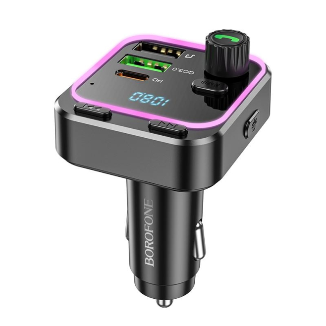Transmetteur FM Bluetooth Pour Voiture Avec Charge Rapide PD 20W QC3.0 Double USB Et Écran LED - www.yonis-shop.com