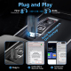 Adaptateur USB Sans Fil 2 En 1 Apple CarPlay Android Auto Plug And Play Compatible iOS 10 Et Android 11 Avec Commande Vocale ...