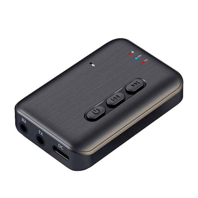 Adaptateur Audio Bluetooth AUX 2 En 1 Récepteur Émetteur Pour Voiture Et TV Bluetooth 5.3 Appels Carte TF Portée 10 m - www.y...