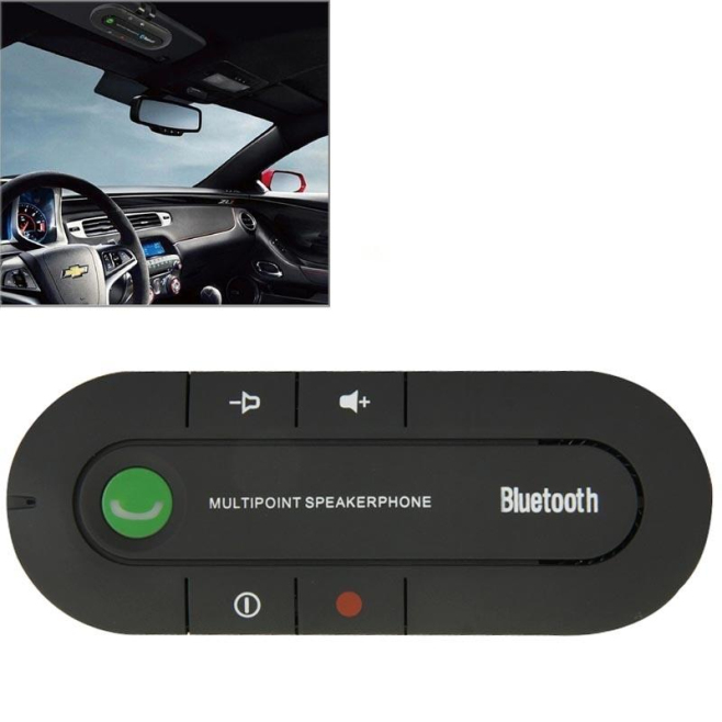 Kit Mains Libres Bluetooth V4.1 Avec Haut Parleur 2 W Microphone Haute Sensibilité Et Connexion Simultanée De Deux Téléphones...