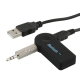 Récepteur Bluetooth Audio Voiture Mains Libres Avec Microphone Antiréverbération Et Adaptateur Jack 3,5 Mm Compatible Smartph...