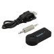 Récepteur Bluetooth Audio Voiture Mains Libres Avec Microphone Antiréverbération Et Adaptateur Jack 3,5 Mm Compatible Smartph...