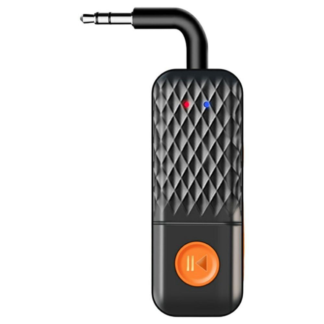 Adaptateur Bluetooth 5.4 Pour Voiture Émetteur Récepteur AUX Connexion À Deux Appareils Portée 10 m Autonomie 8 h - www.yonis...