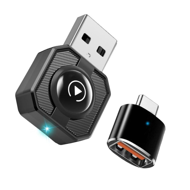 Convertisseur CarPlay Android Auto Filaire Vers Sans Fil Pour Véhicule Compatible Wi Fi Double Bande Adaptateur Type C - www....