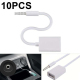 Câble Audio Adaptateur AUX 3 5 Mm Vers USB Pour Voiture 10 Pièces 14 Cm En PVC Résistant À La Flexion