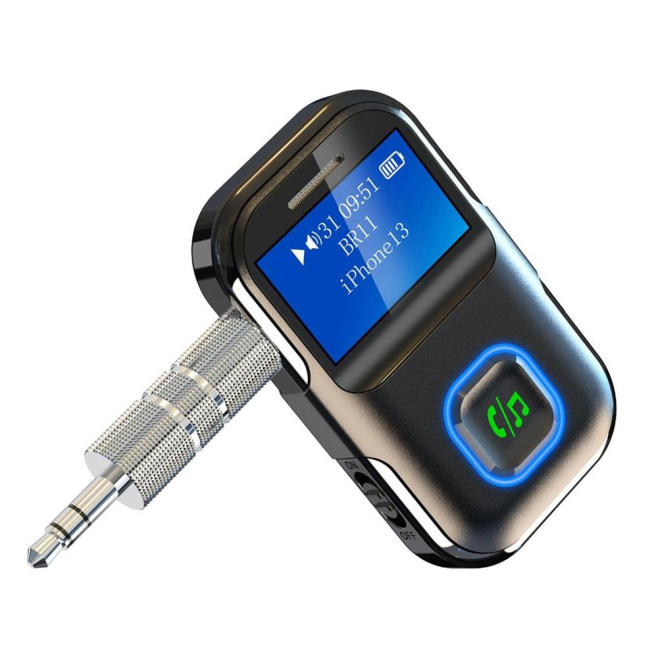 Récepteur Audio Bluetooth Avec Écran Pour Autoradio AUX Version 5.3 Réduction De Bruit DSP Double Connexion 12H - www.yonis-s...
