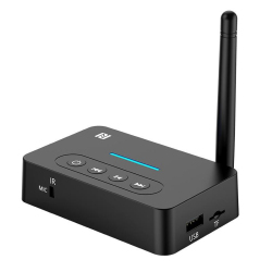 Adaptateur Audio Bluetooth Émetteur Récepteur TX RX Bluetooth 5.1 NFC AUX RCA 30 m Avec Télécommande