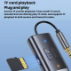Adaptateur Bluetooth 5.4 Émetteur Récepteur AUX Pour Voiture Lecture Carte TF Réduction Du Bruit Batterie Rechargeable Type C...