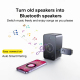 Adaptateur Bluetooth 5.4 Émetteur Récepteur AUX 2 En 1 Pour Voiture Avec Indicateur De Batterie Autonomie 10 À 28 H - www.yon...