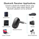 Récepteur Bluetooth 5.3 Stéréo AUX 3.5 mm Pour Voiture Appels Mains Libres Enceintes Et Casque Sans Fil Carte TF Autonomie 6 ...