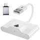 Adaptateur CarPlay Filaire Vers Sans Fil Pour Smartphone Android Sans Application USB Type C WiFi 5G Compatible Dès Android 1...