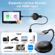 Adaptateur CarPlay Filaire Vers Sans Fil Pour Voiture USB HDMI Connexion Automatique Sans Pilote Ni Application Compact - www...