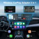 Adaptateur USB CarPlay Android Auto Filaire Vers Sans Fil 2 En 1 Plug And Play WiFi 5 GHz - www.yonis-shop.com