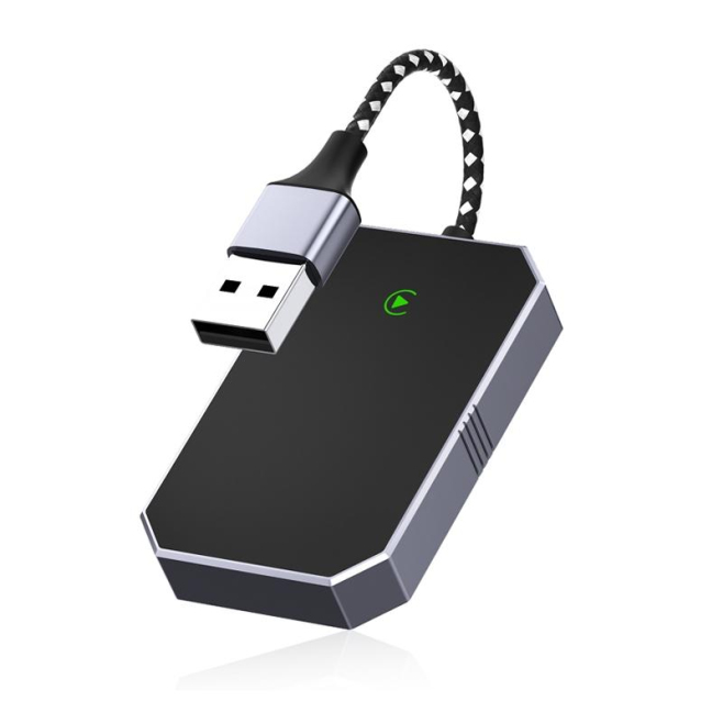 Adaptateur CarPlay Filaire Vers Sans Fil USB Type C Plug And Play Avec Contrôle Au Volant Compatible Android 12 Et Versions S...