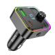 Transmetteur FM Bluetooth Pour Voiture Avec Chargeur Rapide USB C 30 W USB A 18 W Et Écran LED De Tension