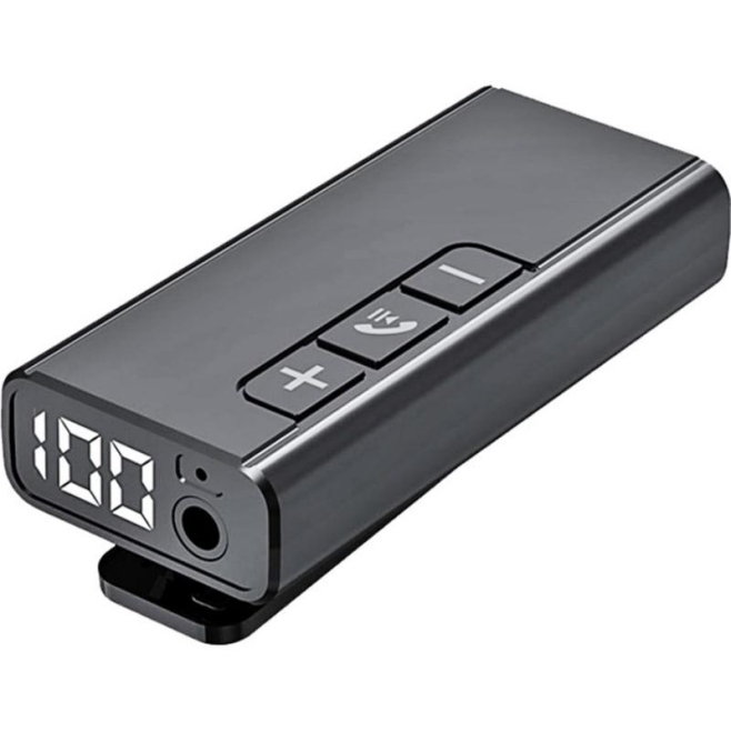 Adaptateur Audio Bluetooth Pour Appels Mains Libres En Voiture Avec Double Connexion Écran LED Et Lecture Carte TF - www.yoni...