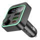 Transmetteur FM Bluetooth Pour Voiture Avec Kit Mains Libres Charge USB C PD 20W USB A QC 18W Jusqu’À 38W Écran LED - www.yon...