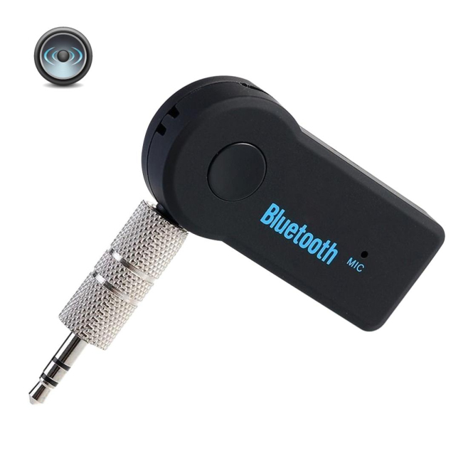 Récepteur Audio Bluetooth Pour Enceinte Filaire Avec Kit Mains Libres Autonomie 8 À 10 H Prise Jack 3,5 Mm Stéréo Automobile ...