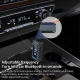 Transmetteur FM Bluetooth 5.3 Pour Voiture Avec Microphone Mains Libres Connexion Automatique Et Fréquence FM Réglable - www....