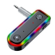 Adaptateur Audio Bluetooth Émetteur Récepteur Deux En Un Pour Voiture Et TV Bluetooth 5.3 Portée 20 M Lumière RGB