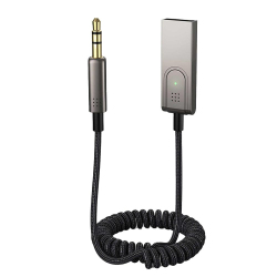 Récepteur Bluetooth AUX Pour Autoradio Avec Appels Mains Libres Connexion De Deux Téléphones Et Sortie Jack