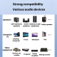 Récepteur Émetteur Audio Bluetooth 5.4 Pour Autoradio Avec NFC Éclairage RGB Et Connexions AUX RCA TF - www.yonis-shop.com