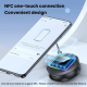 Récepteur Émetteur Audio Bluetooth 5.4 Pour Autoradio Avec NFC Éclairage RGB Et Connexions AUX RCA TF - www.yonis-shop.com