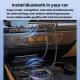 Récepteur Émetteur Audio Bluetooth 5.4 Pour Autoradio Avec NFC Éclairage RGB Et Connexions AUX RCA TF - www.yonis-shop.com