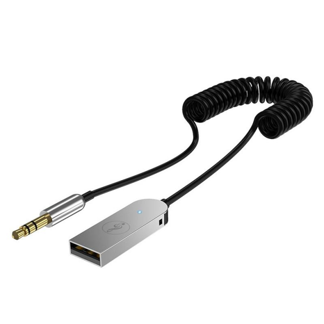 Récepteur Audio Bluetooth AUX 3.5 mm Pour Voiture Avec Connexion Double Appels Mains Libres Et Câble Rétractable - www.yonis-...