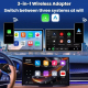 Boîtier Portable CarPlay Android Auto Sans Fil Pour Navigation Android 12 WiFi Double Bande Plug And Play - www.yonis-shop.com